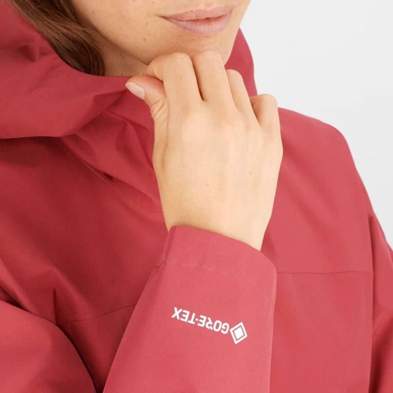 Chaquetas Shell Salomon Outline GTX 2.5L Mujer Rojos | MX XJRS308